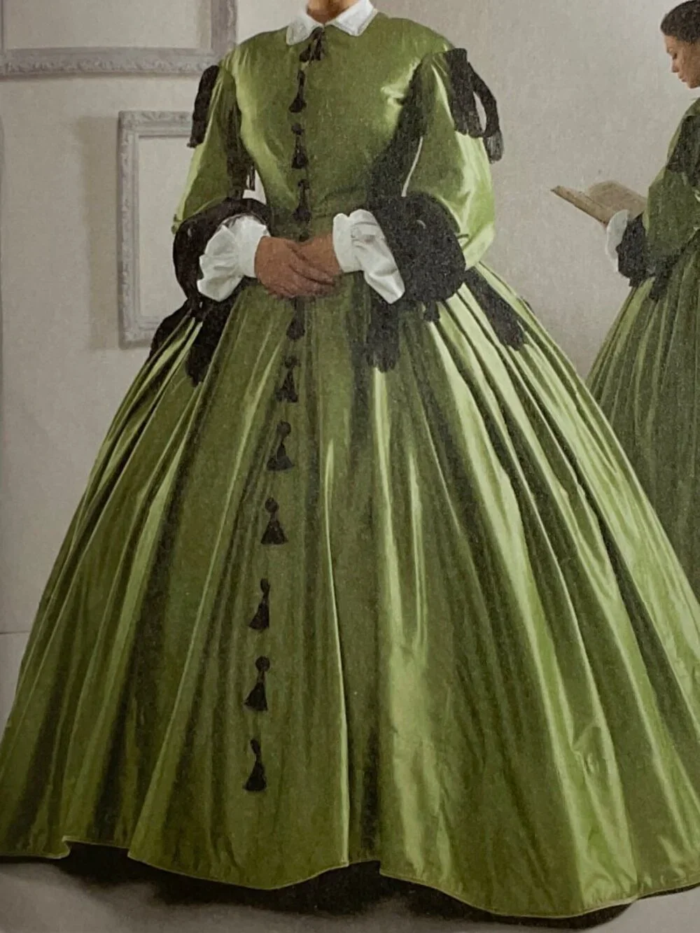 Uncut Simplicity 2887 1860s Civil War Dress 16, 18, 20, 22 Womens Sewing Pattern